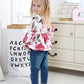 Caretoo Baby Girl Clothes Floral Print Long Sleeve Crew Neck Ruffle Top Fashion Ripped Jeans Fall Winter Toddler Girls Outfits