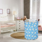 Ntaohamper Kids Laundry Hamper,Blue Laundry Basket,Baby Nursery Hamper,Waterproof Toys Storage Bin,Clothes Organizer,Gift Basket
