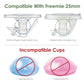 Maymom Flange Inserts 21Mm (Long) Compatible With Medela 24Mm Personalfit Shield, Spectra 24Mm, Freemie 25Mm Cup, Willow 24 Mm C