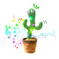 BIGHAKI808 Talking Cactus Toy, Dancing Cactus Repeats What You Say Electronic Dancing Cactus with Lighting Recording Mimicking C