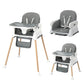 JOYMOR 5 in 1 Baby High Chair for Babies and Toddlers, Portable Highchair Fold Compact, ConvertibleBaby Feeding Chair Booster fo