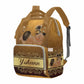 M Yescustom Personalized Name Diaper Bag Backpack, Brown Crown Diaper Baby Bags For Mom & Dad, Portable Travel Back Pack Baby Sh