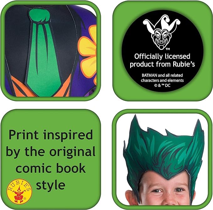 Rubie'S Boys Dc Comics Child S The Joker Costume, As Shown, Medium Us