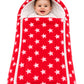 First Sleep Baby Newborn 3ZIPER Blanket Baby  Soft Winter Kids Blanket for (012 Months, 76x76cm) RED
