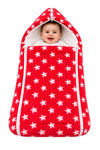 First Sleep Baby Newborn 3ZIPER Blanket Baby  Soft Winter Kids Blanket for (012 Months, 76x76cm) RED