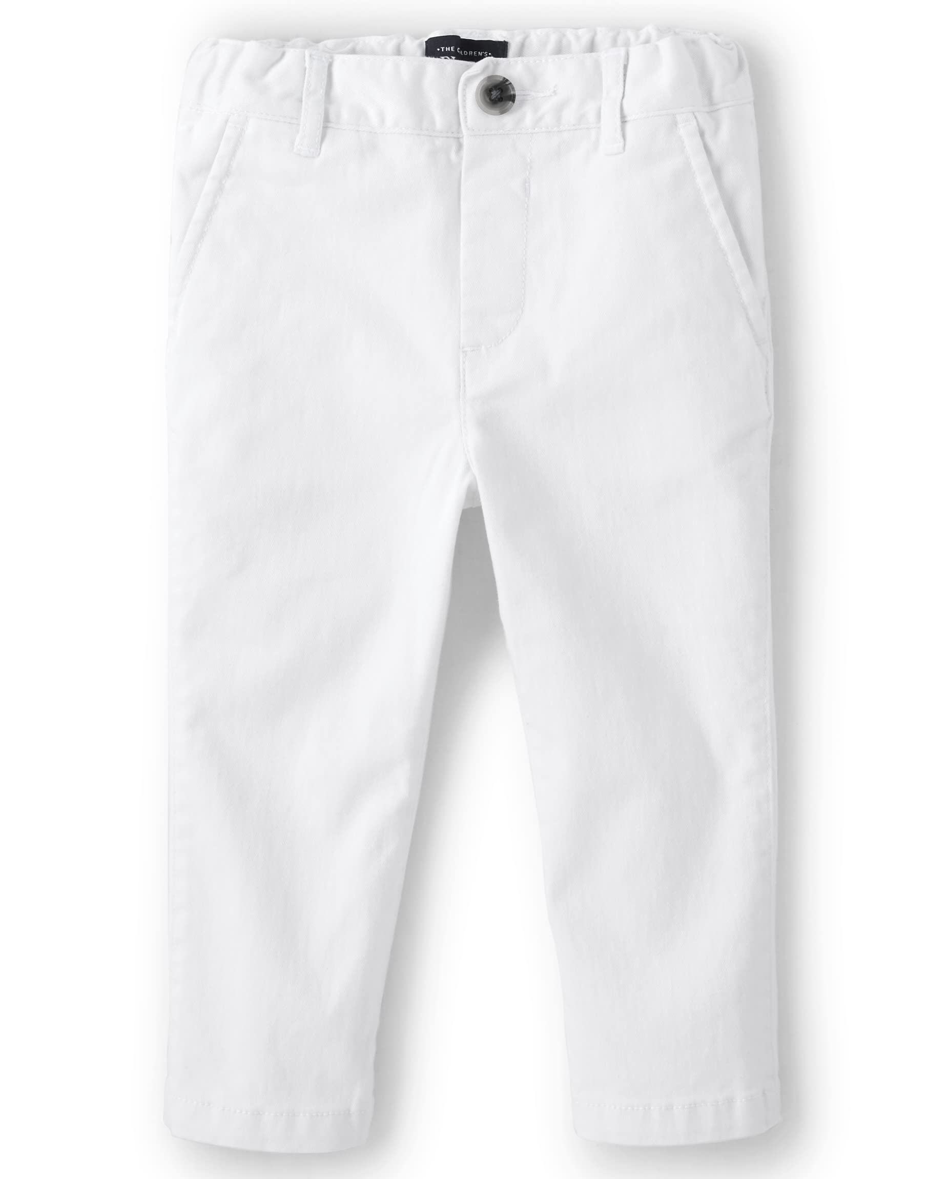 The Children'S Place Baby Boys' And Toddler Stretch Skinny Chino Pants, Simply White, 12-18 Months
