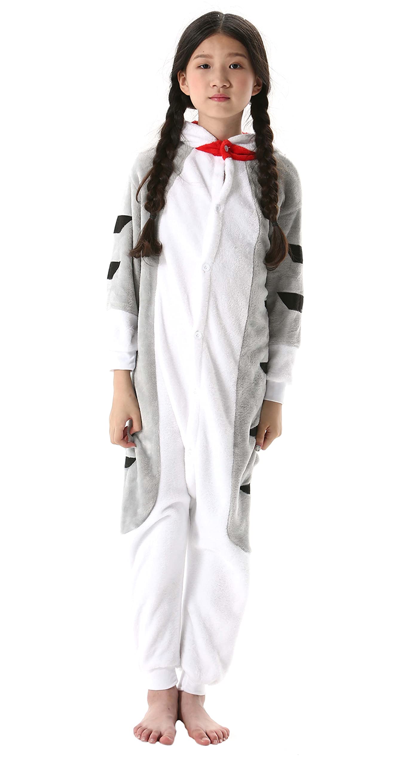 Atoz Onesie For Kids, Animal Pajamas Halloween Cosplay Costume For Girls Boys, Cat 4-5T