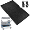 Myvikcar All Weather Mat For W2 Series, 30X16 Inch Foldable Silicone Stroller Wagon Floor Insert Pad With Two Hooks