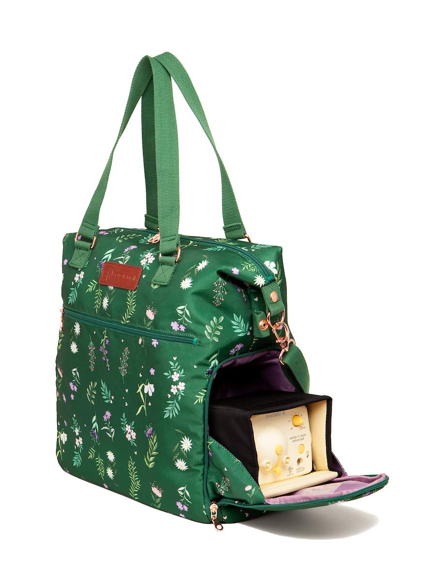 Sarah Wells Lizzy Womens Handbag Breast Pump Bag Olive Floral - 1 Count (Pack Of 1)