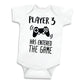 Bump And Beyond Designs Baby-Boys Funny Gamer Pregnancy Announcement For Dad And Grandparents Gift Leotard White, 0-3 Months
