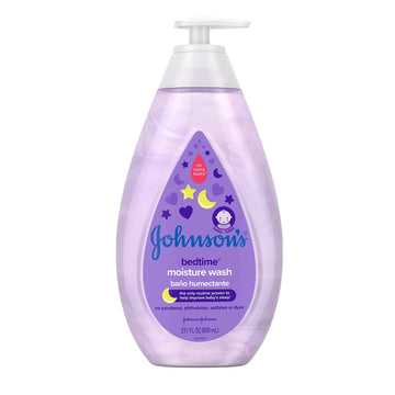 Johnson'S Tear-Free Bedtime Baby Moisture Wash With Soothing Naturalcalm Aromas, 27.1 Fl. Oz