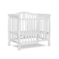 Dream On Me Addison 4-In-1 Convertible Mini Crib In White, Greenguard Gold Certified, Non-Toxic Finishes, Built Of New Zealand P