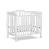 Dream On Me Addison 4-In-1 Convertible Mini Crib In White, Greenguard Gold Certified, Non-Toxic Finishes, Built Of New Zealand P