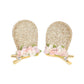 JustMyDress Easter Bunny Hair Clips Hairpins with Glitter Rabbit Ears Baby Girls Hair-Clip JHE14 (Golden Ear),One Size