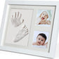 Pewingo Baby Footprint Kit,Baby Clay Hand And Footprint Kit,Newborn Baby Handprint Kit,Baby Keepsake Frames For First Mothers Da