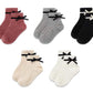 Gwenvenni Toddler Girls Socks Big Little Kids Cotton Bow Socks Low Cut 5 Pairs, 1-2T