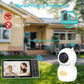 Hellobaby 720P 5.5' Hd Baby Monitor 2 Cameras And Audio, No Wifi, Split Screen Remote Pan Tilt Zoom Video Baby Monitor Wide Vie