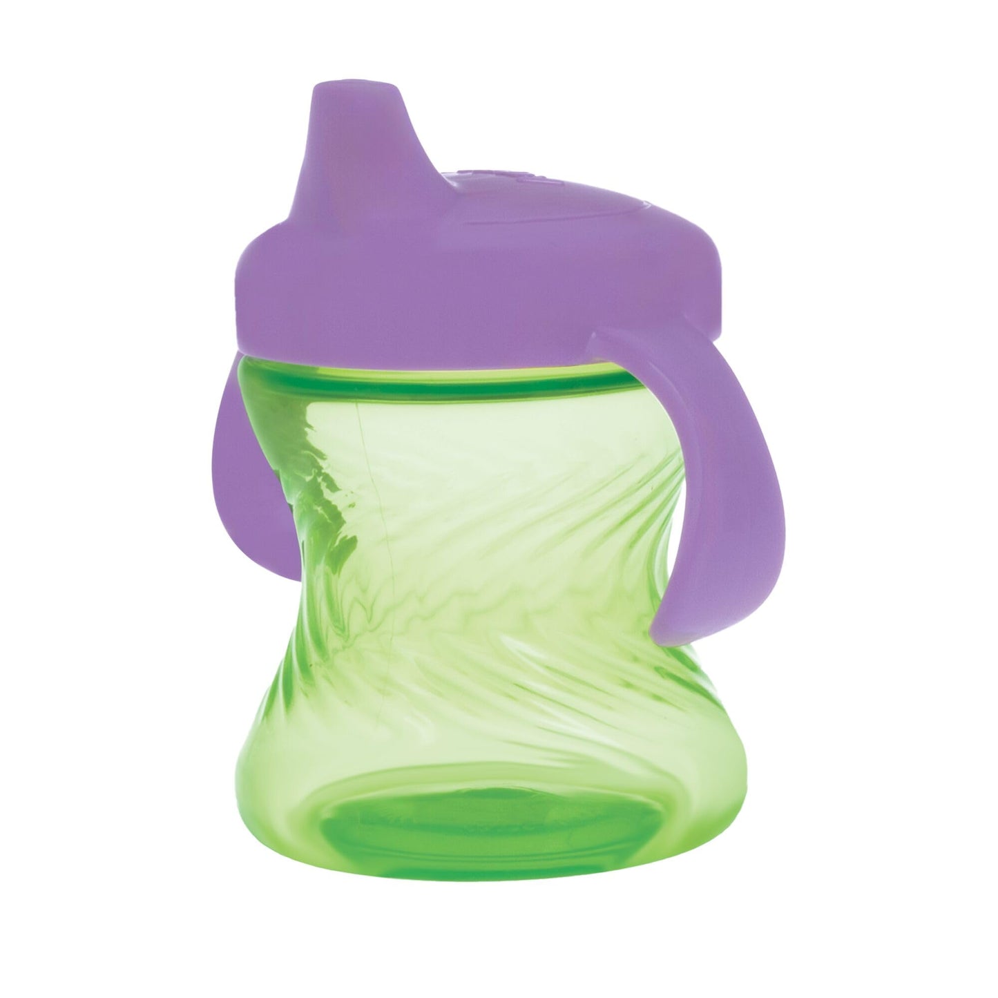 Nuby 2-Handle No-Spill Hard Spout Sippy Cup With Easy Grip - (3-Pack) 7 Oz - Baby Sippy Cup With Controlled Sipping For 6+ Month