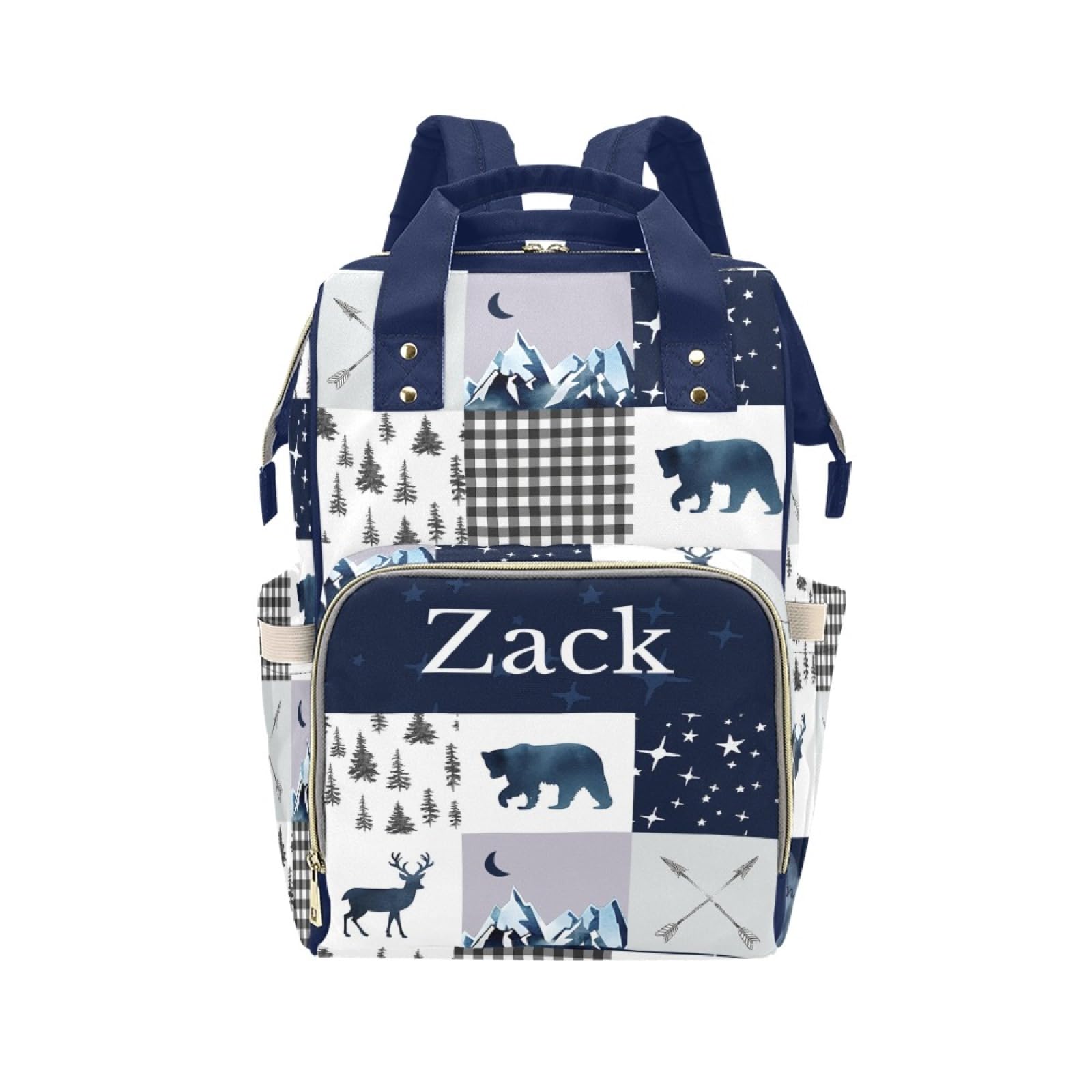 Noverbibi Personalized Diaper Bag for baby Customized Baby Bag Custom Nursing Bags with Name Custom Name Mommy Daypack Bag Tote 