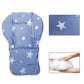Twoworld High Chair Cushion, Large Thickening Baby High Chair Seat Cushion Liner Mat Pad Cover Breathable (Blue Star)