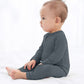 Guisby Rayon Zipper Pajamas Baby, 3 Pcs Long Sleeve Romper Sleepers Newborn
