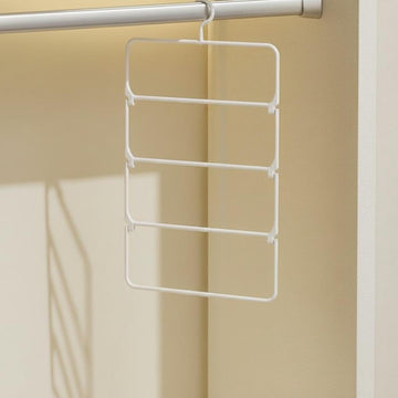HEAVENGLOW Infant Clothes Hanger, MultiPurpose Organizer, QuickDry, Newborn Bath Towel White 4Layer 1Pack