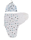 MammaChamp Swaddle Wrap Blanket with Matching Knot Cap for Newborn & Infant, 06 Months(Pack of 1) (Aeroplane)