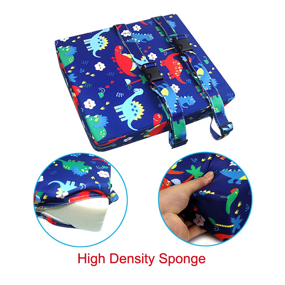 Sunmall Dining Chair Heightening Cushion Portable Dismountable Adjustable Highchair Booster for Baby Toddler Kids Infant Washabl