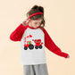 Ddsol Toddler Little Boy Valentine Day T-Shirt Baby Kid Red White Dinosaur Love Heart Monster Truck Shirt Raglan Long Sleeve Cot