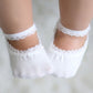 Behele Baby Girl Socks With Grips Lace Non-Skid Toddler Socks Newborn Infants Anti Slip Skid Princess Mary Jane Dress Socks 0-3T