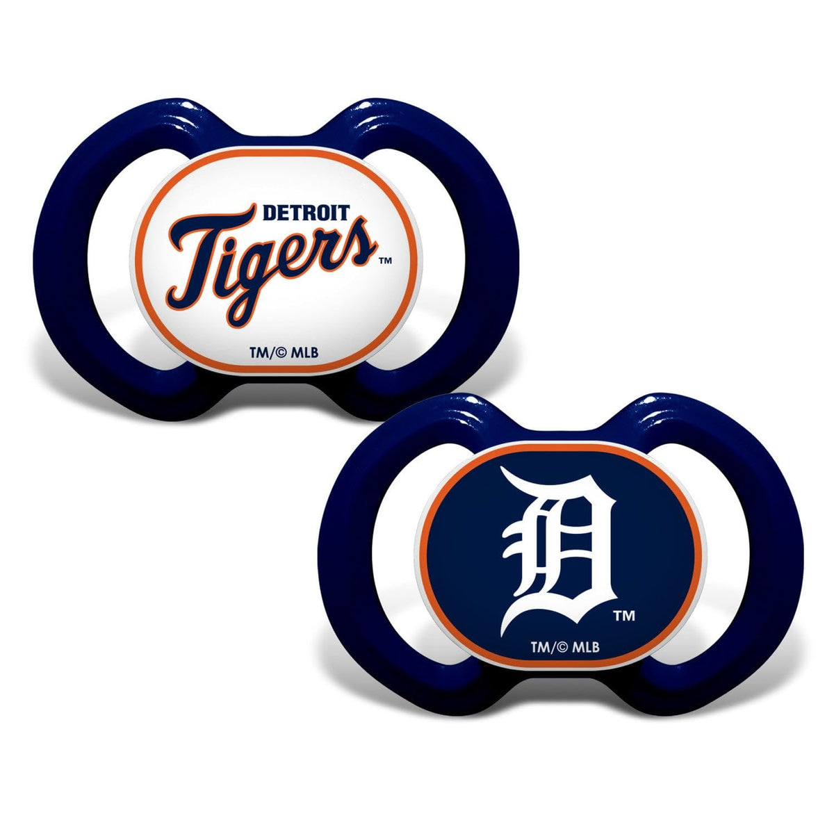 BabyFanatic Pacifier 2-Pack - MLB Detroit Tigers - Officially Licensed League Gear