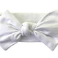Babygiz Baby Girl Headbands-Infant,Toddler Cotton Handmade Hairbands With Bows Child Hair Accessories (Snow White)