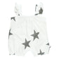 Babysoy 100% Organic Cotton Baby Girl Tank Romper (Thunder, 0-3 Months)