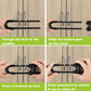 Child Proof Sliding Cabinet Door Code Locks Baby Safety Cupboard Locks Adjustable U Shaped Cabinet Latches For Knob Handle Drawe