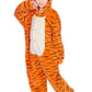 Leavelive Kids Animal Onesies Halloween Cosplay Costume Pajamas (115#(51-55 Inch), Kids Tiger)