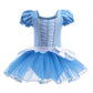 DYMCII Cinderella Princess Ballet Dress for Baby Girls Leotards Skirted Tutu Dancewear Halloween Christmas Party Fancy Costume 3