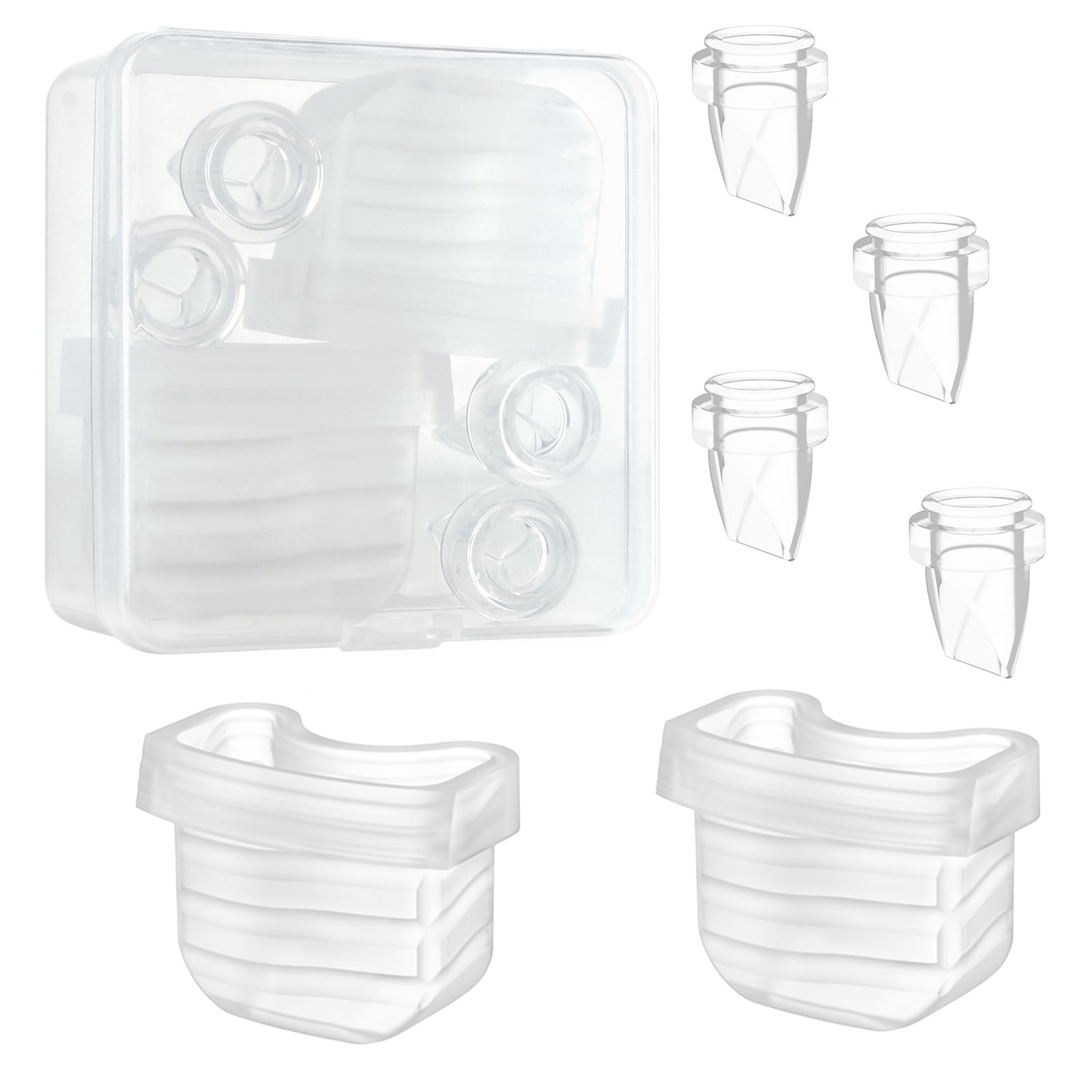 Pdfans Duckbill Valve And Silicone Diaphragm 6Pcs Compatible With Mommed S21/S18/S19 Wearable Breast Pump Replacement Parts Acce