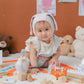 Agqt Baby Girls 1St Easter Outfit Set Halloween Bunny Costume One Piece Romper Overalls With Rabbit Ear Hat Grey Size 12-18 Mont