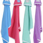 BRANDONN Supersoft Fleece Hooded Blanket Cum Wrapper for Babies (03 Months, Blue, Green, Purple)  Pack of 4