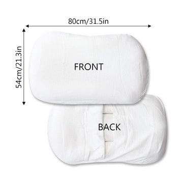 Muslin Baby Lounger Cover Soft Organic Cotton Slipcover Fits Newborn Lounger For Baby Boys And Girls (White)