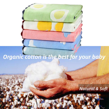 Haijinxi Baby Face Cloth, Premium Great Density Cotton Muslin Washcloths, Super Soft Baby Washcloth For Delicate Skin And Great