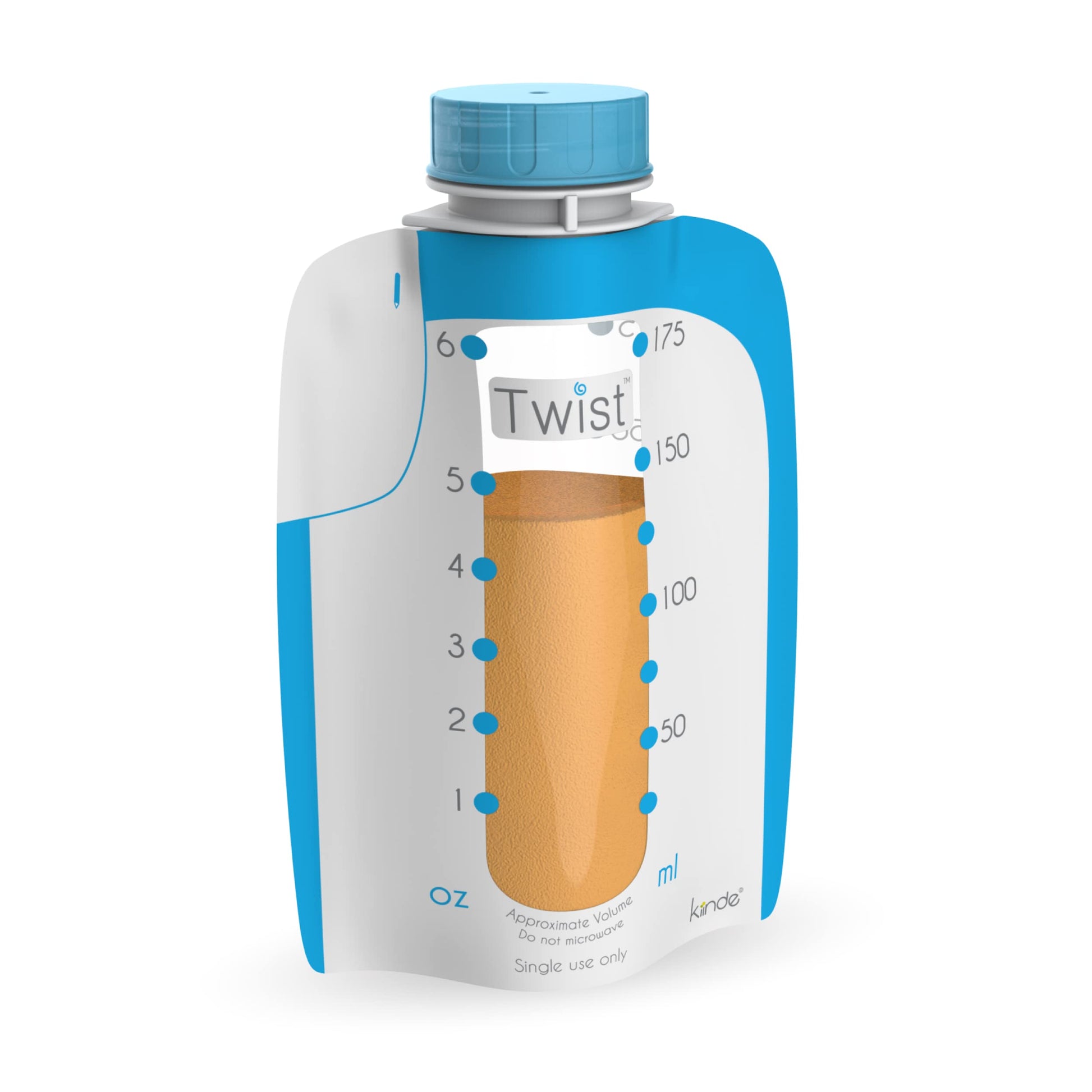 Kiinde Foodii Baby Food and Formula Storage, Disposable Squeeze Pouches for Homemade Purees, Easy and Convenient Food Maker Syst