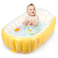 Mink Inflatable Baby Bathtub - Compact, Portable Bath Tub With Anti-Sliding Saddle Horn Seat, Ideal For Travel & Home - Suitable