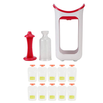Squeeze Station, Pouch Filling Station For Homemade Babies And Toddlers Semi-Solid Food Portable Puree Squeezer Tool Consisting