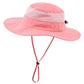 Connectyle Little Girls Sun Hat Uv Protection Beach Hat For Toddler Girls Breathable Bucket Hat For Summer Upf 50+ Baby Pink