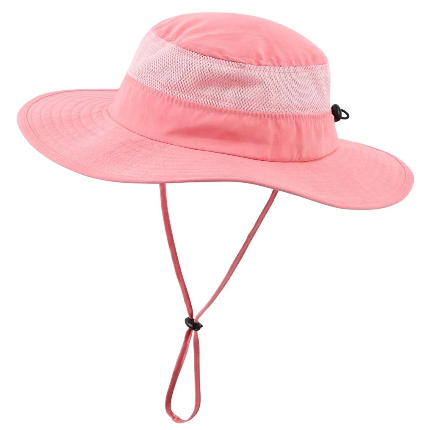 Connectyle Little Girls Sun Hat Uv Protection Beach Hat For Toddler Girls Breathable Bucket Hat For Summer Upf 50+ Baby Pink
