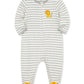 Little Me Clothes For Baby Boys' 100% Cotton Scratch-Free Tag Footed One-Piece Romper Sleeper, Little Lion, Newborn