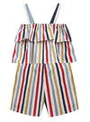 A.T.U.N. (All Things Uber Nice) GirlS Cotton Above The Knee Jumpsuit (Grom Fic_Multi_910 Years) Multicolour
