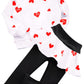 Bomdeals Adorable Cute Toddler Baby Girls Clothes Set,Long Sleeve T-Shirt +Pants Outfit(Age(5T), Whitered)