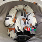 9Pc Baby Boy Baby Girl Ultimate Set Of Infant Car Seat Cover Canopy Headrest Blanket Hat Nursing Scarf, 25Je07